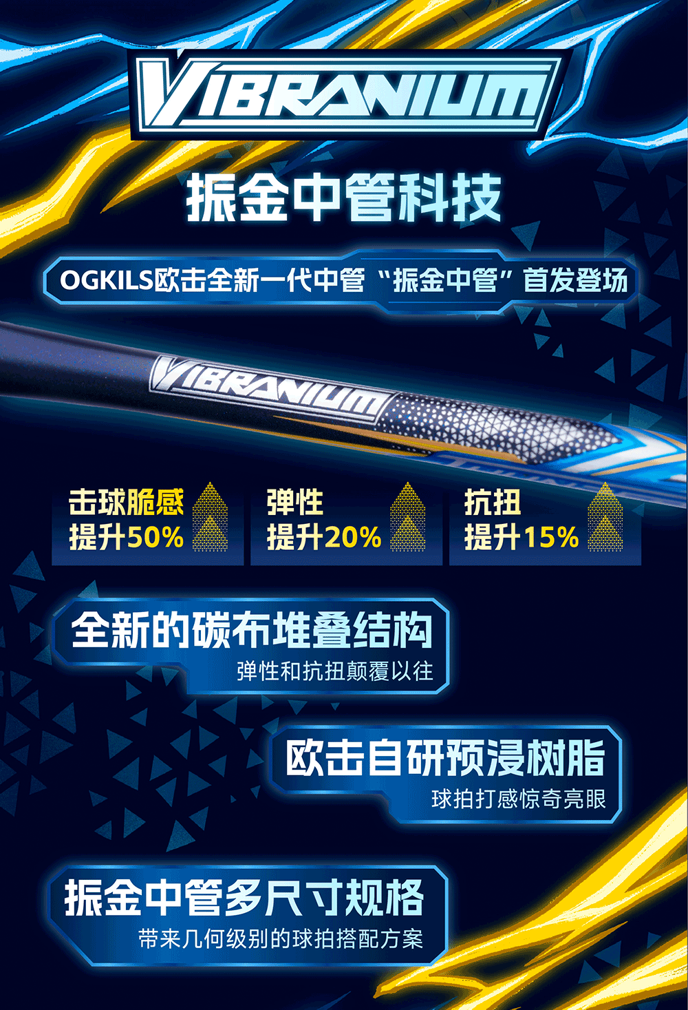 Ogkils Thunder Breathing Badminton Racket