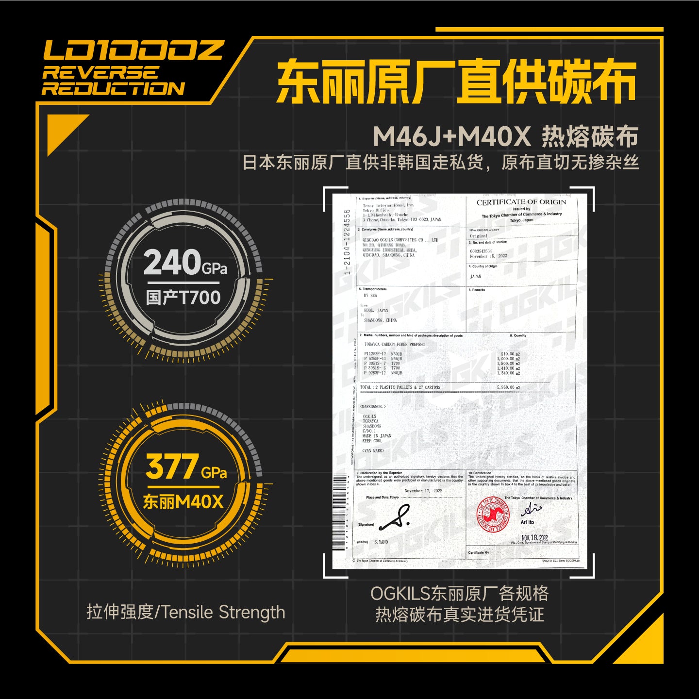 Ogkils LD1000z Badminton Racket