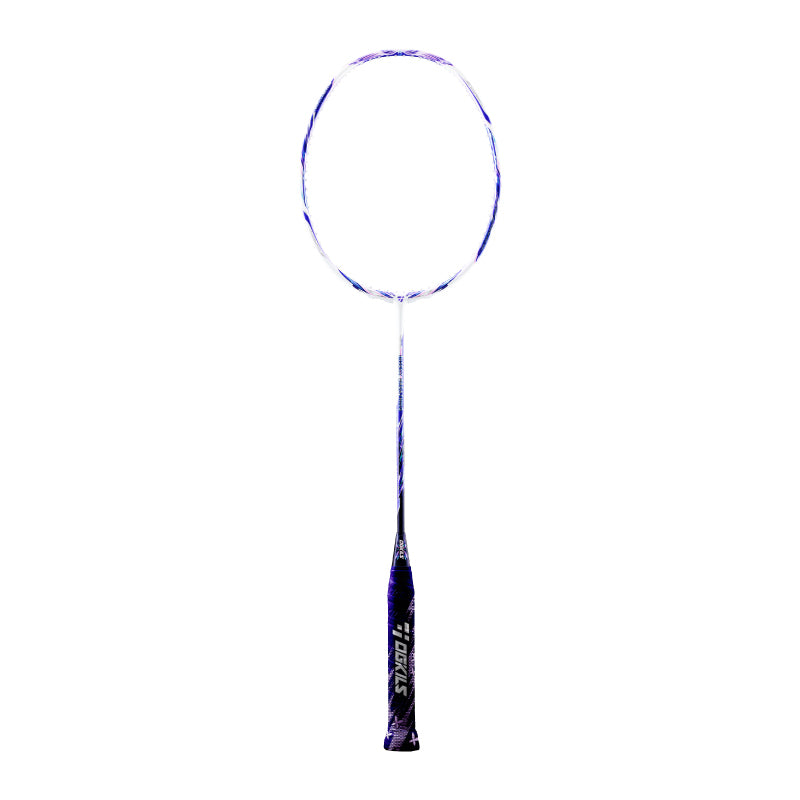 OGKILS Insect Breathing badminton racket in white and purple, ultra-light 5U/6U women's racket